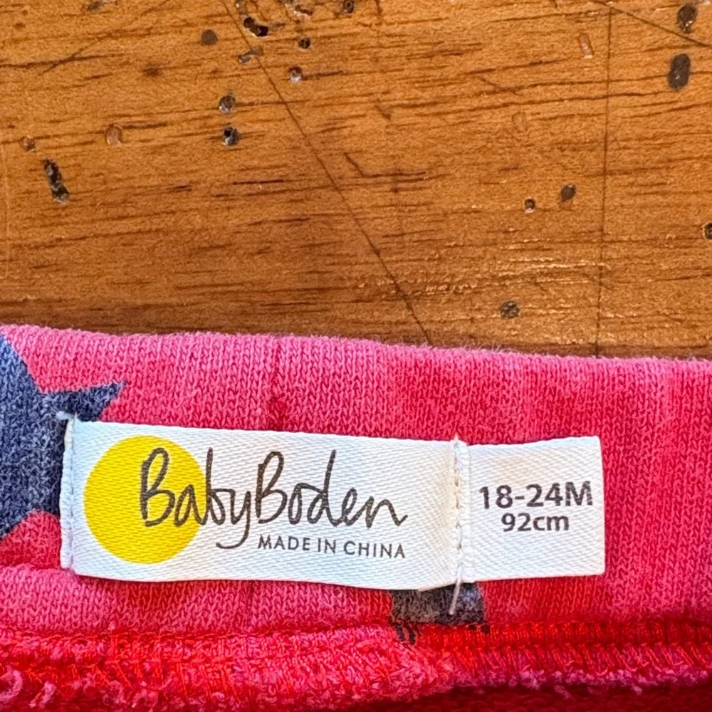 Baby Boden | Red Pants with Blue Stars | 18-24 months